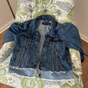 Veronica Beard Jeans double wash cut denim jacket
